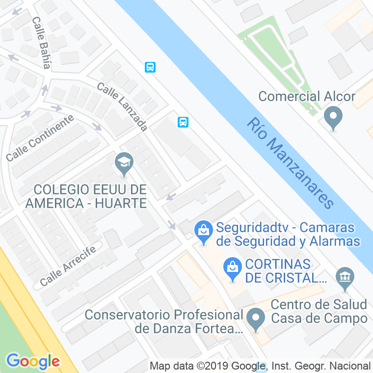Código Postal calle Acantilado en Madrid