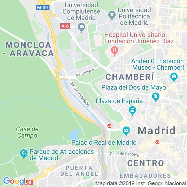 Código Postal calle Peninsula en Madrid