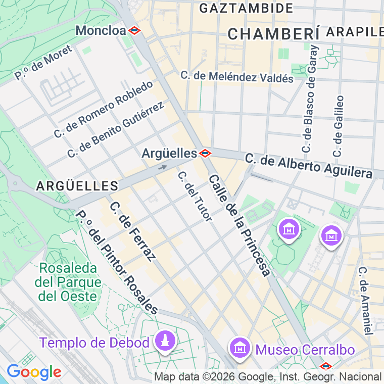 Código postal de Tutor en Madrid