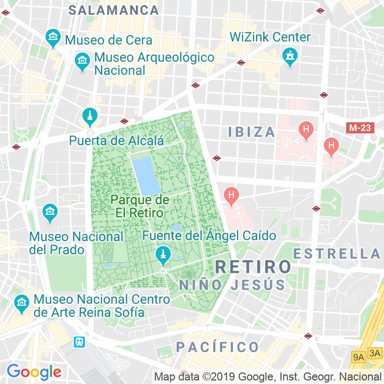 Código Postal calle Dios Te Salve Maria, pasaje en Madrid