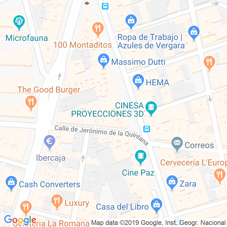 Código Postal calle Belvis en Madrid