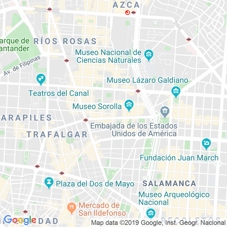 Código Postal calle Fernandez De La Hoz   (Impares Del 1 Al 47)  (Pares Del 2 Al 68) en Madrid