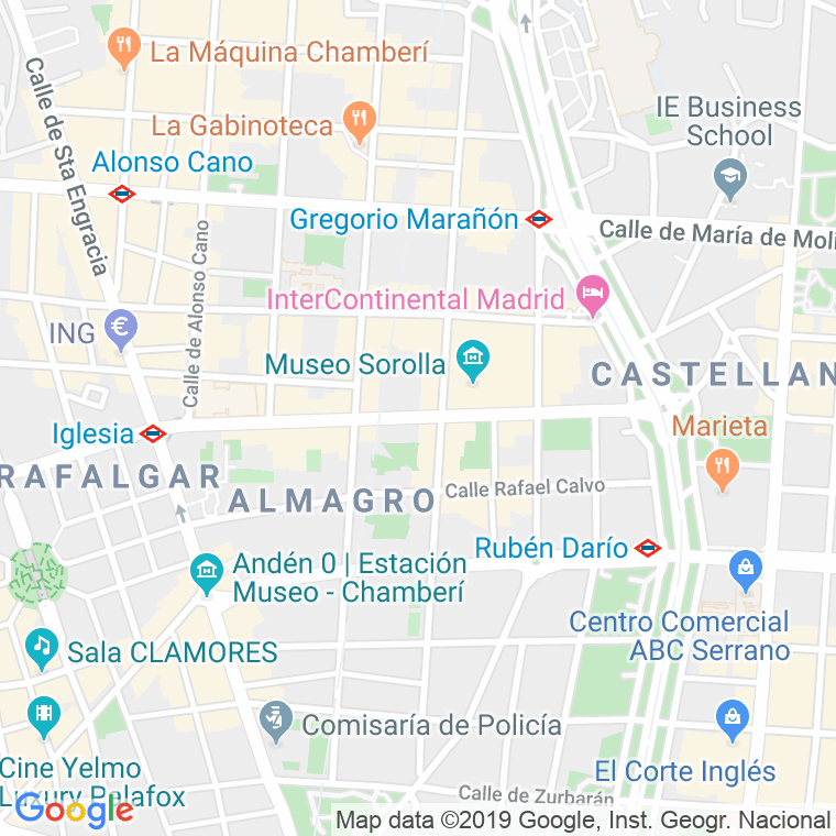 Código Postal calle General Martinez Campos, paseo en Madrid