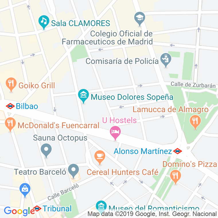 Código Postal calle Manuel Silvela en Madrid
