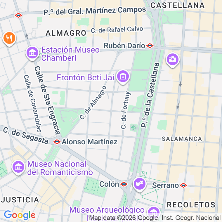 Código postal de Monte Esquinza en Madrid
