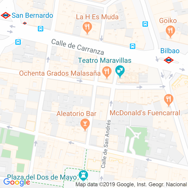 Código Postal calle Ruiz   (Impares Del 25 Al Final)  (Pares Del 24 Al Final) en Madrid