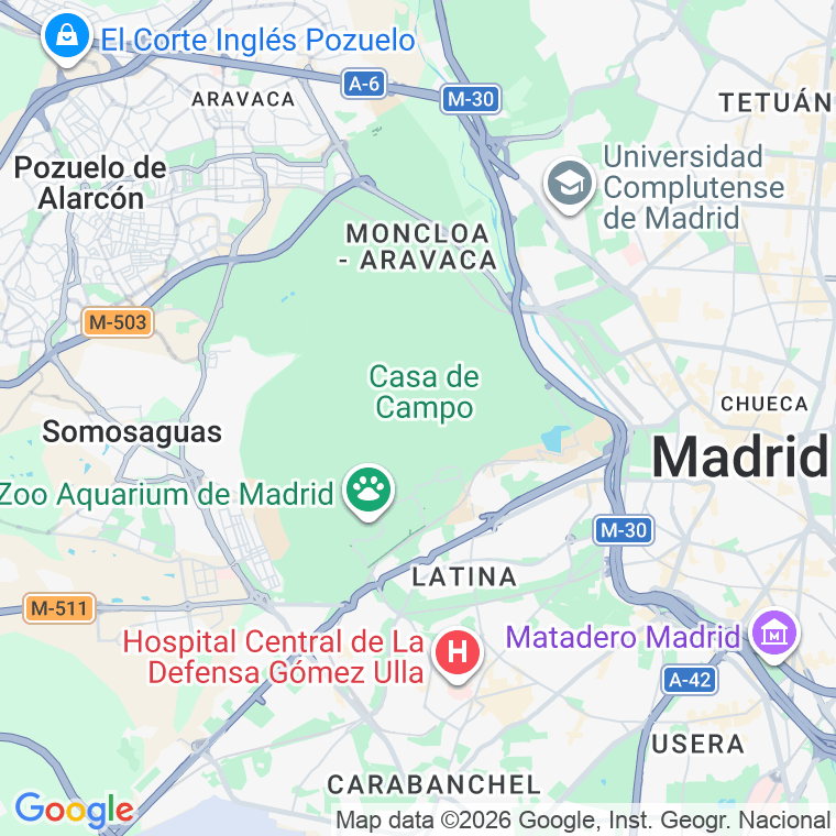 Código postal de Aves, las en Madrid