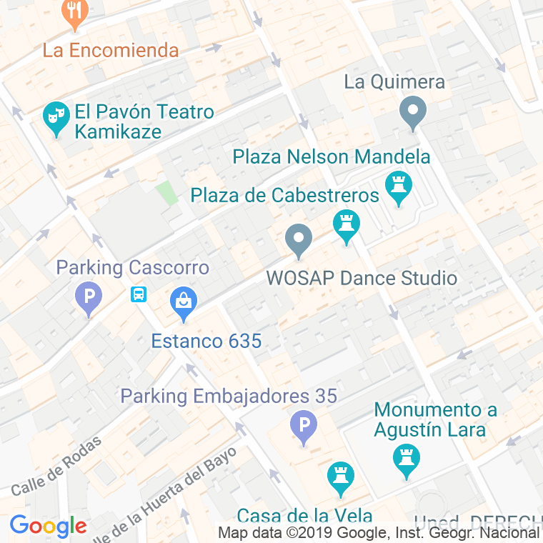 Código Postal calle Cabestreros, travesia en Madrid
