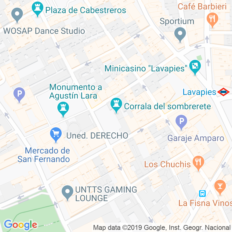 Código Postal calle Corrala, plaza en Madrid