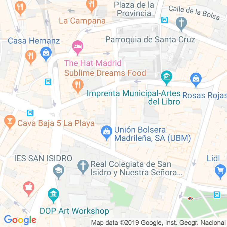 Código Postal calle Duque De Rivas en Madrid