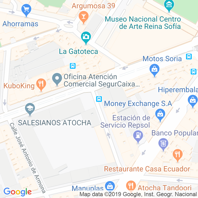 Código Postal calle Marques De La Valdavia en Madrid