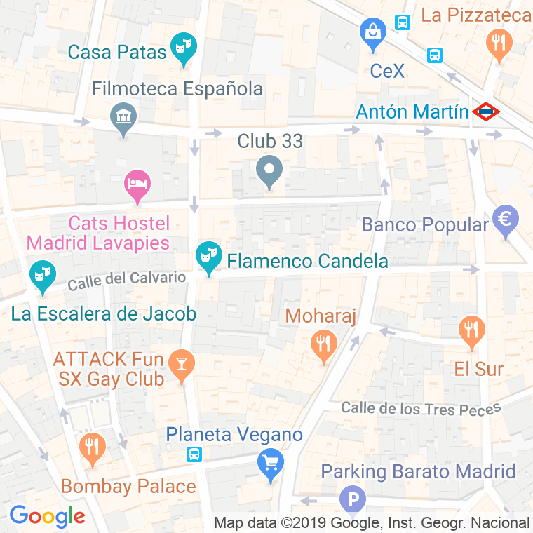 Código Postal calle Olmo en Madrid