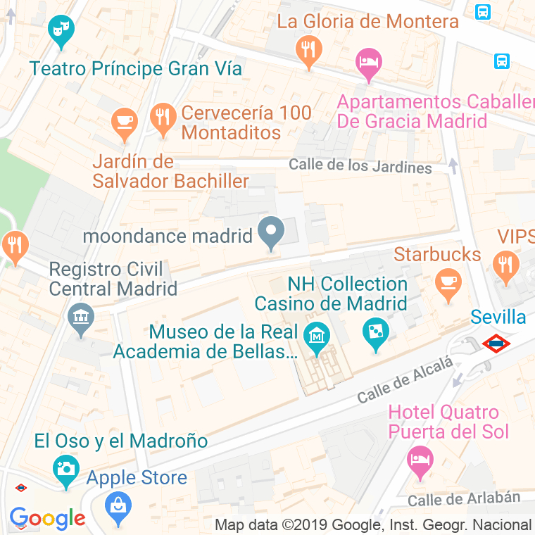 Código Postal calle Aduana, De La en Madrid