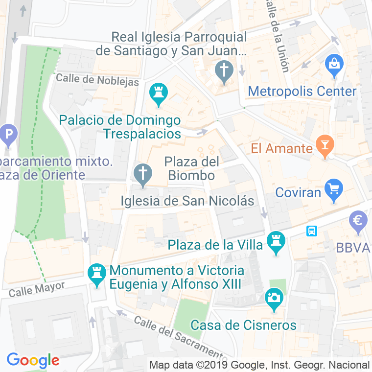 Código Postal calle Biombo, plaza en Madrid