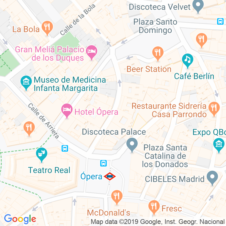 Código Postal calle Campomanes en Madrid
