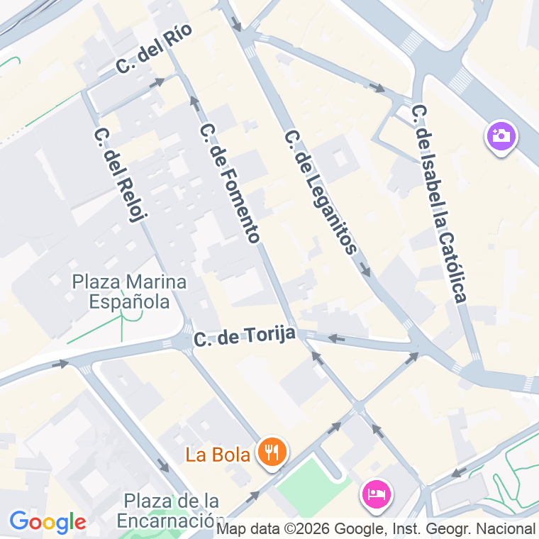 Código postal de Fomento en Madrid