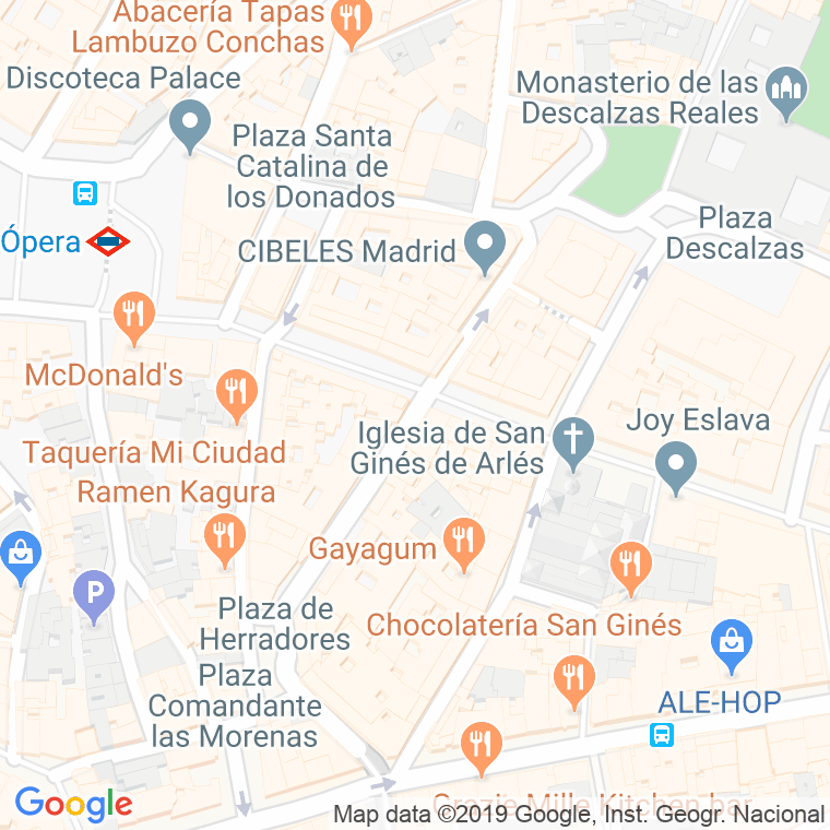 Código Postal calle Hileras en Madrid