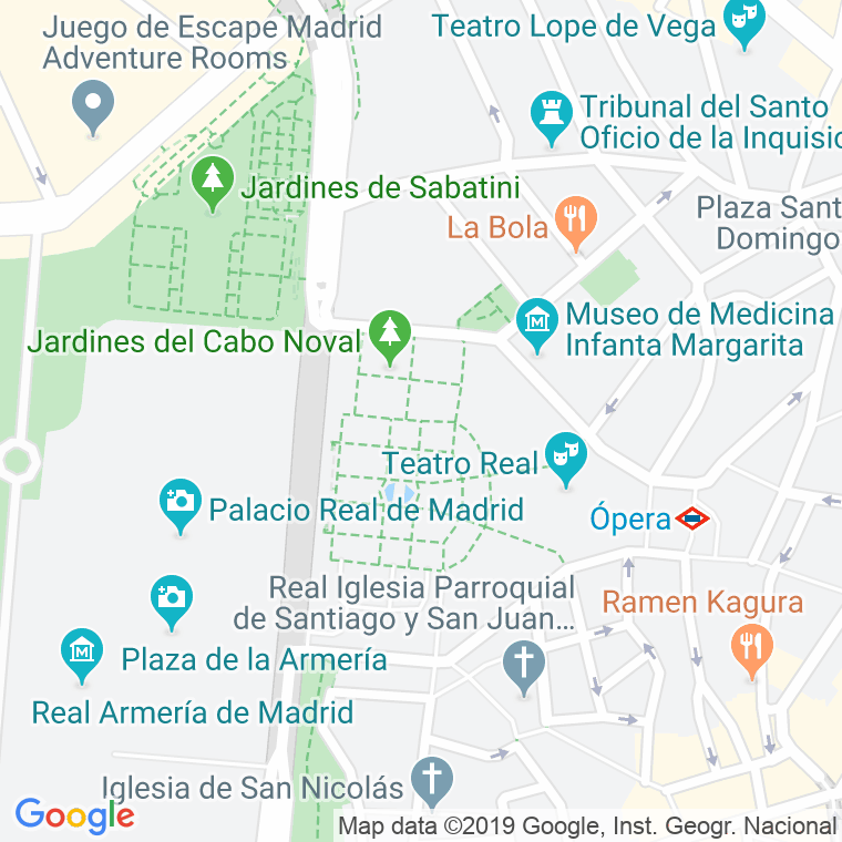 Código Postal calle Oriente, plaza (Impares Del 1 Al Final)  (Pares Del 2 Al Final) en Madrid