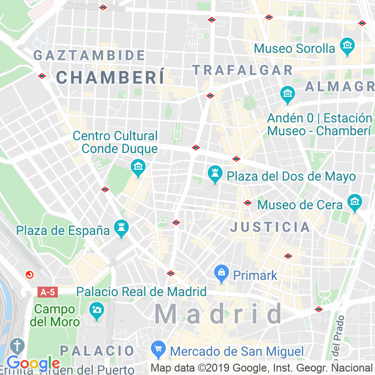 Código Postal calle San Bernardo   (Impares Del 1 Al 9)  (Pares Del 2 Al 6) en Madrid