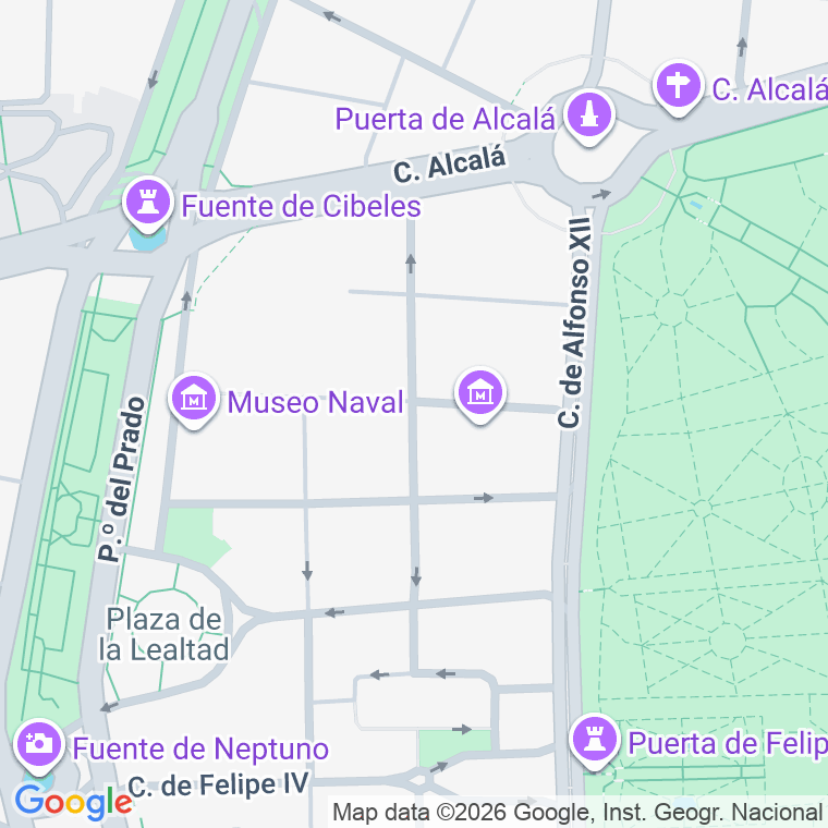 Código postal de Alfonso Xi en Madrid