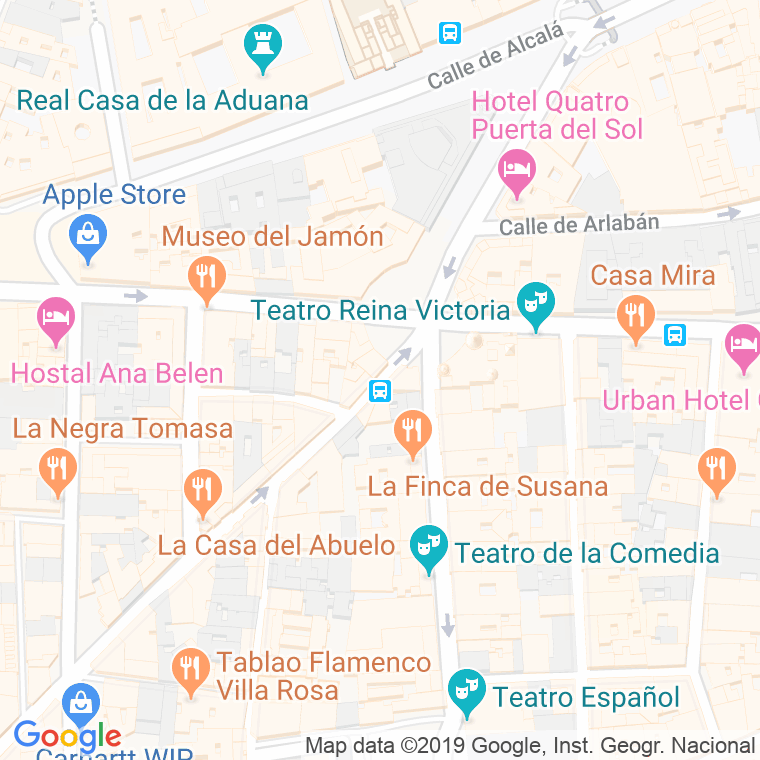 Código Postal calle Canalejas, plaza en Madrid