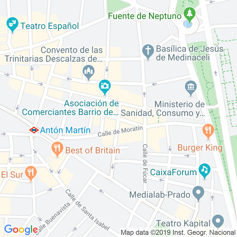 Código Postal calle Desamparados, De Los, costanilla en Madrid