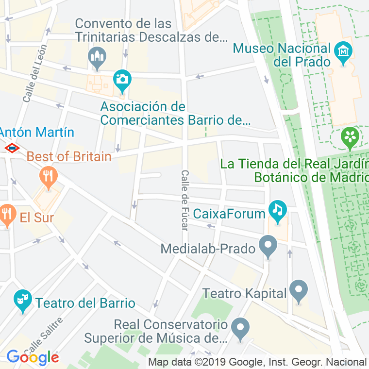 Código Postal calle Fucar en Madrid
