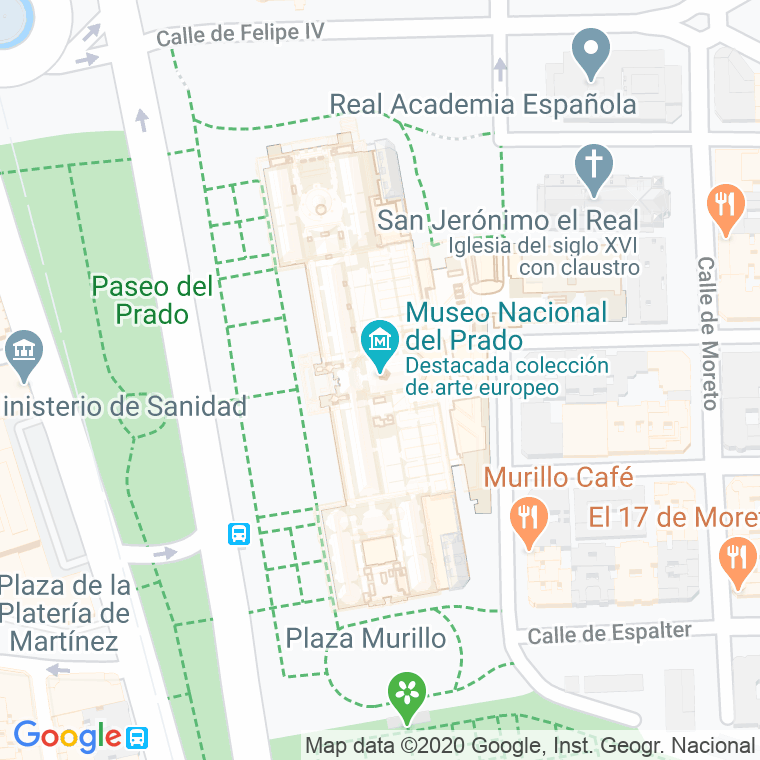 Código Postal calle Prado en Madrid
