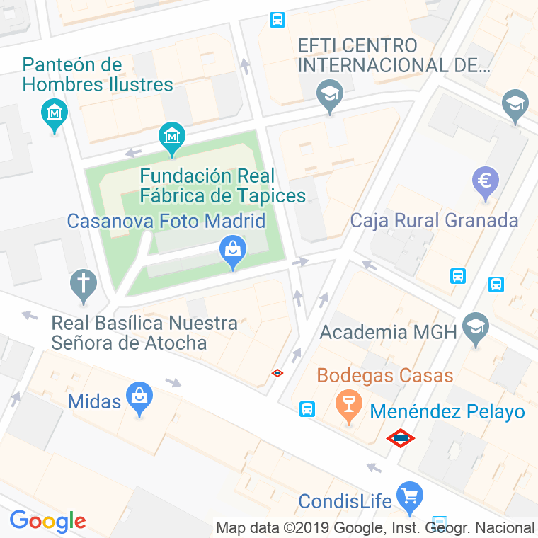 Código Postal calle Vandergoten en Madrid