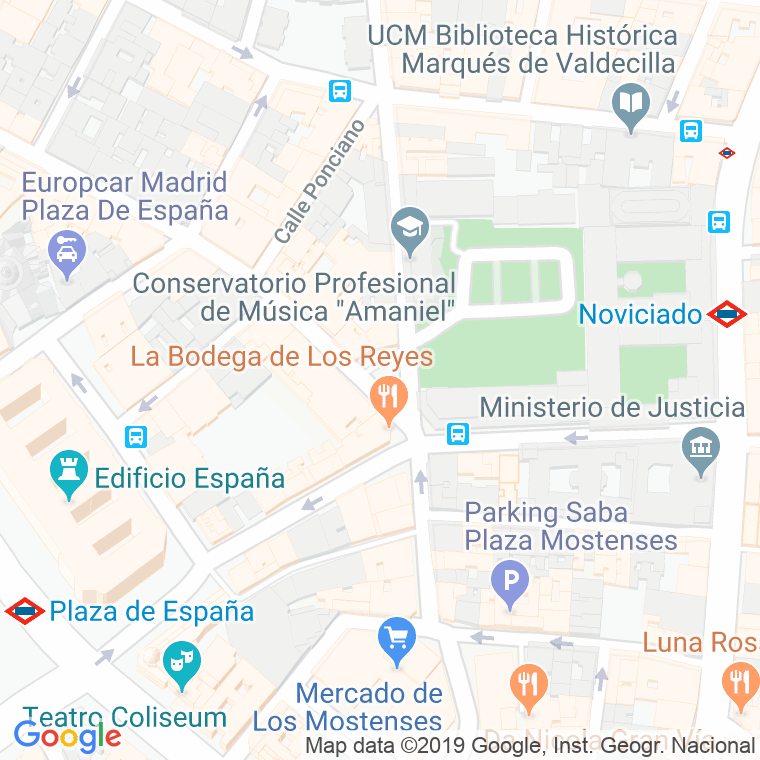 Código Postal calle Conde De Toreno, plaza en Madrid