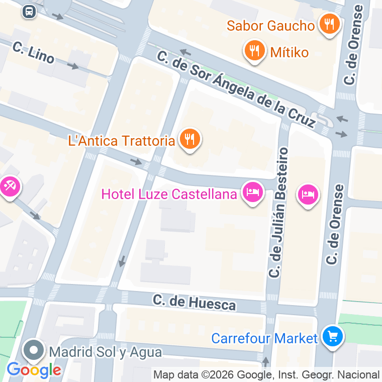 Código postal de Conde de Toreno, Plaza en Madrid