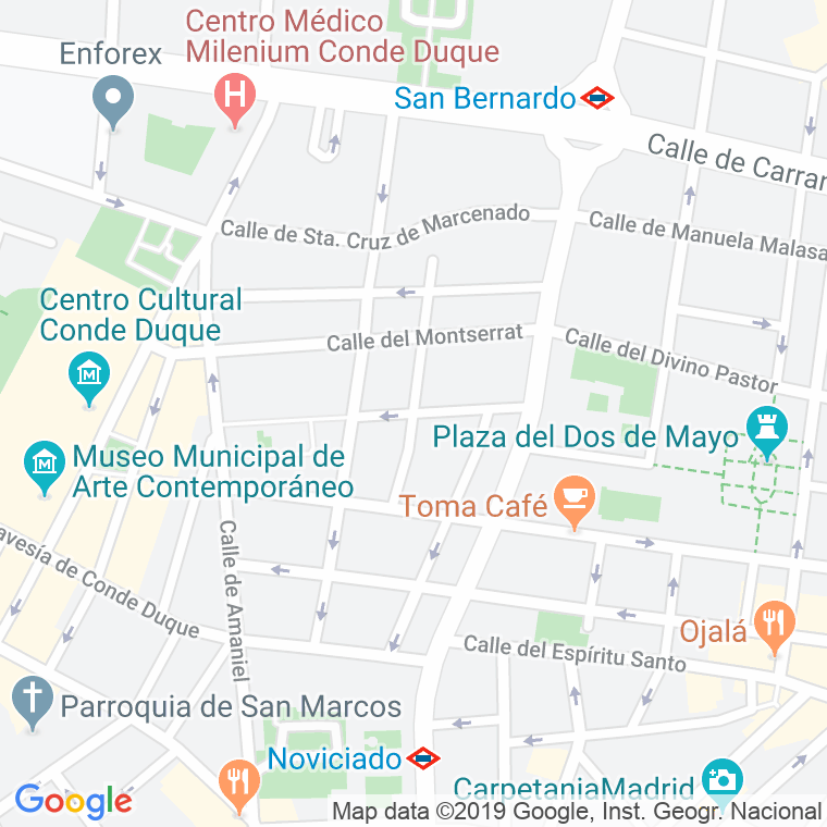 Código Postal calle San Dimas en Madrid