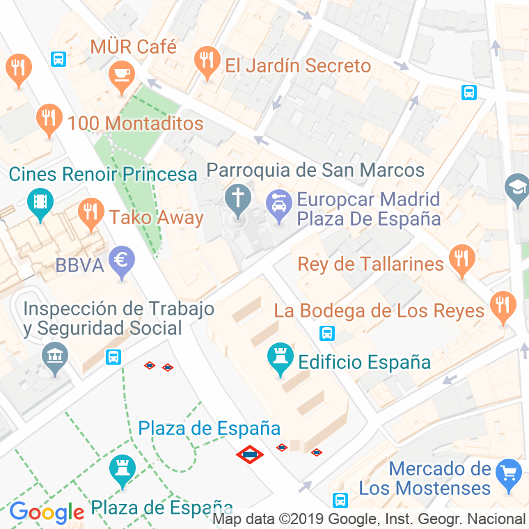Código Postal calle San Leonardo en Madrid