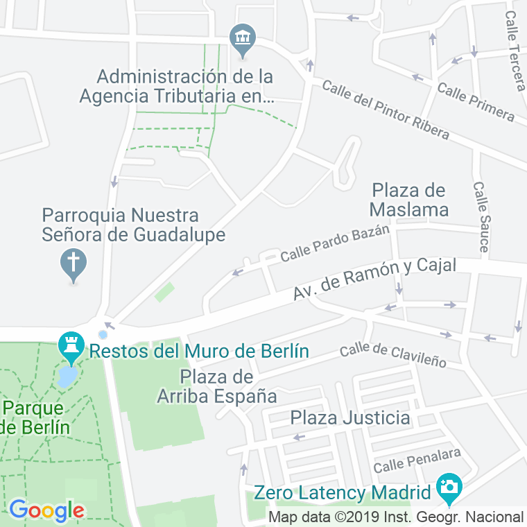 Código Postal calle Cereda en Madrid