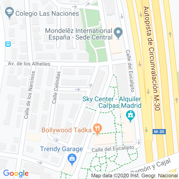 Código Postal calle Jacintos, paseo en Madrid