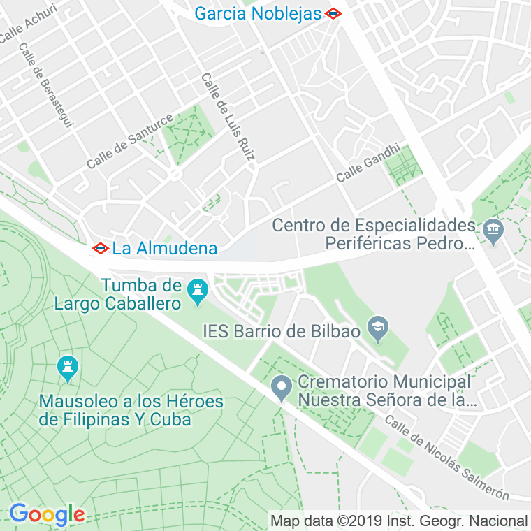 Código Postal calle Francisco Largo Caballero en Madrid