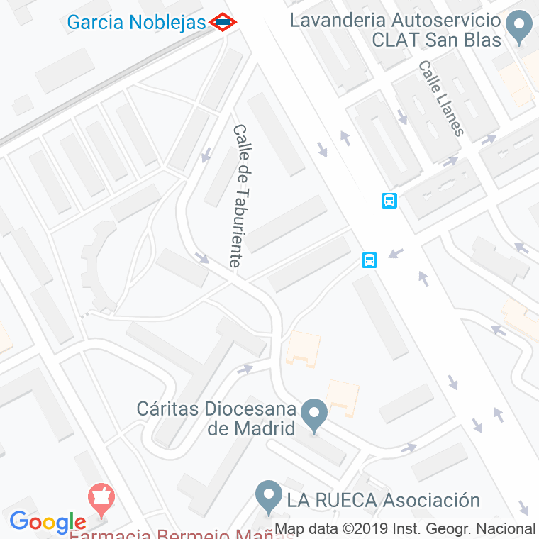 Código Postal calle Granadilla en Madrid