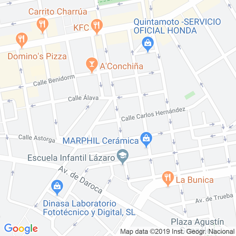 Código Postal calle Hermanos Gomez en Madrid