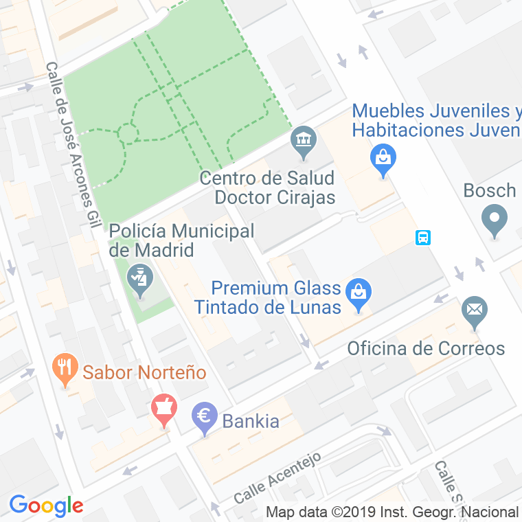 Código Postal calle Lago Salado en Madrid