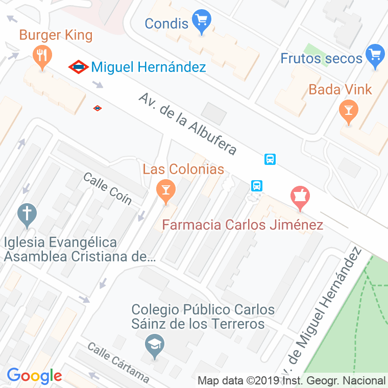 Código Postal calle Benadalid en Madrid