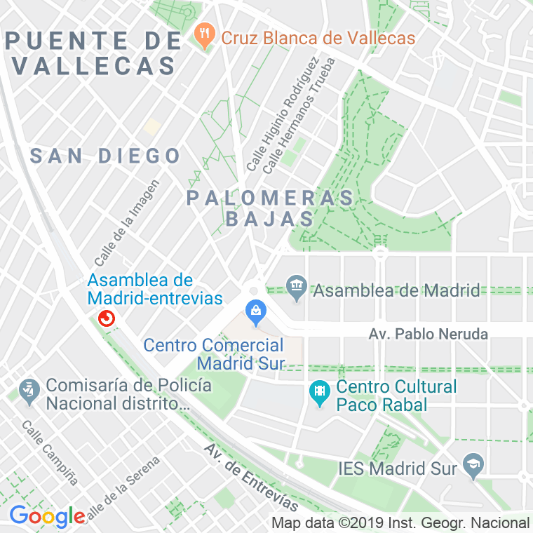 Código Postal calle Candilejas en Madrid
