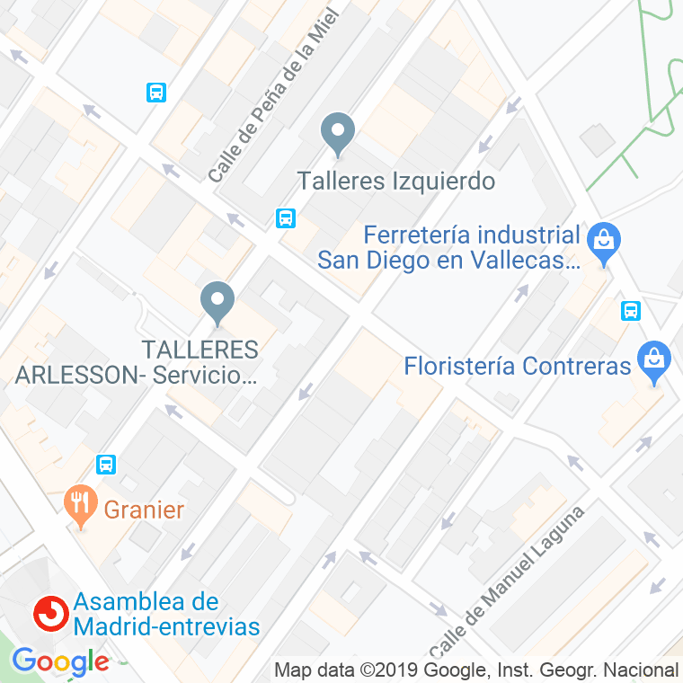 Código Postal calle Carlos Aurioles en Madrid