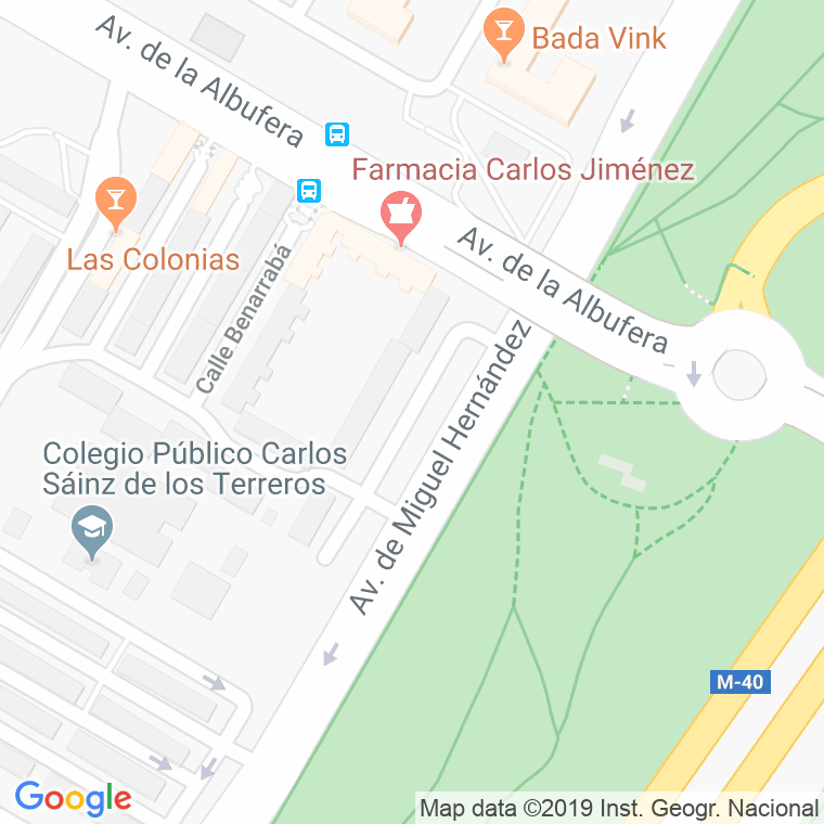 Código Postal calle Casabermeja en Madrid