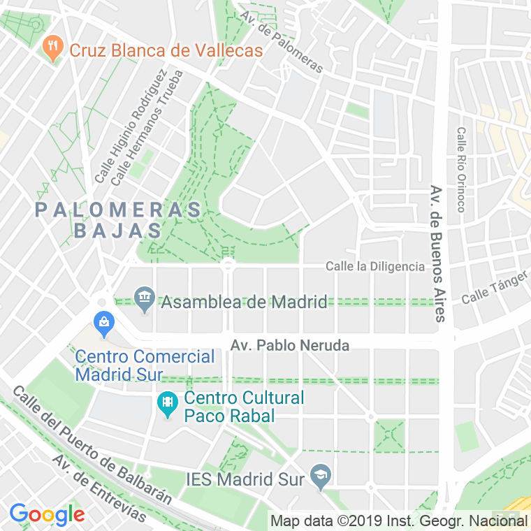 Código Postal calle Diligencia, La en Madrid