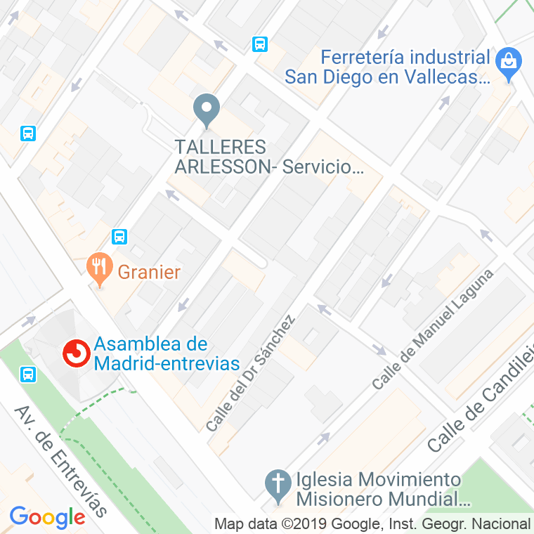 Código Postal calle Doctor Sanchez, travesia en Madrid