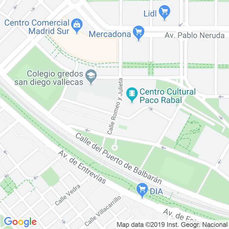Código Postal calle Felipe De Diego en Madrid