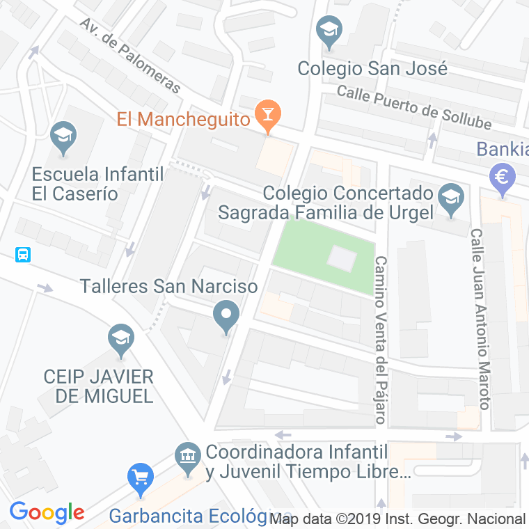Código Postal calle Miguel San Narciso en Madrid
