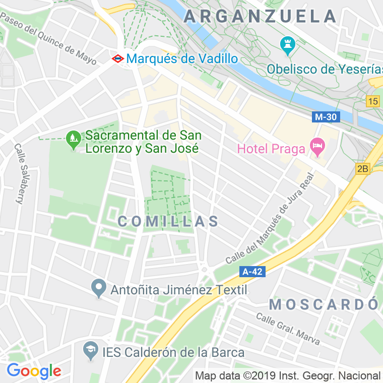 Código Postal calle Baleares en Madrid