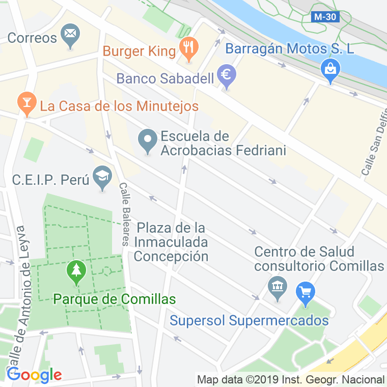 Código Postal calle Conde De Vistahermosa en Madrid