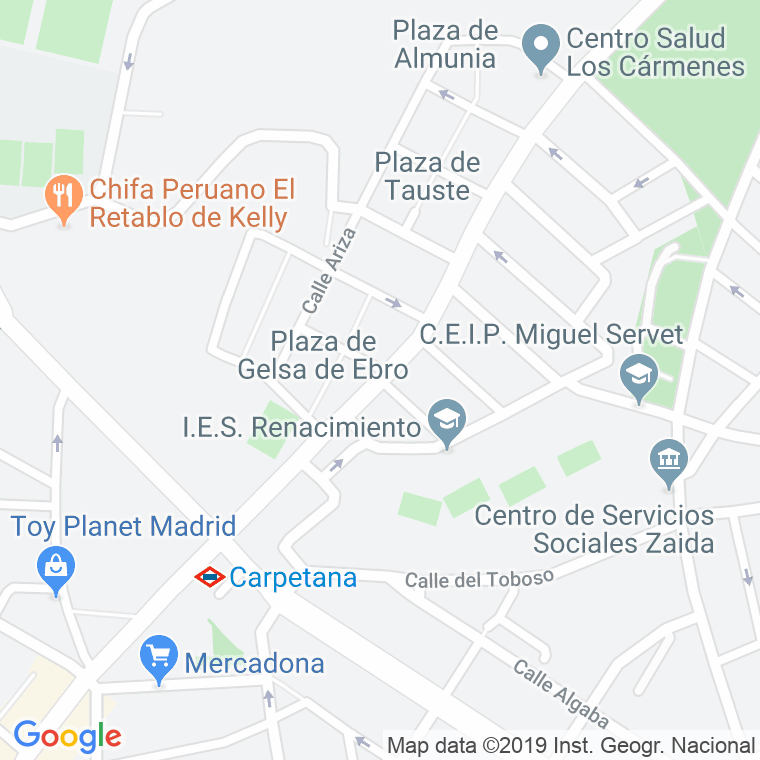 Código Postal calle Francisco Puertas en Madrid